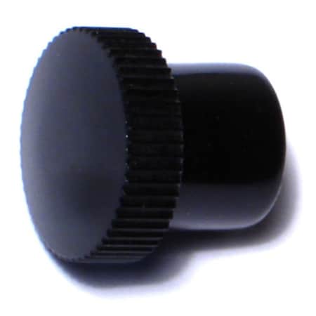 Midwest Fastener #8-32 x 5/8" Black Plastic Coarse Thread Knurled Knobs 4PK 78143